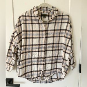 French Connection- Rhodes Oversized Plaid Flannel Shirt